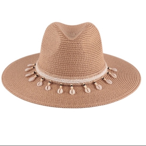 Cowrie Shell Panama Hat BRAND NEW - Picture 6 of 13